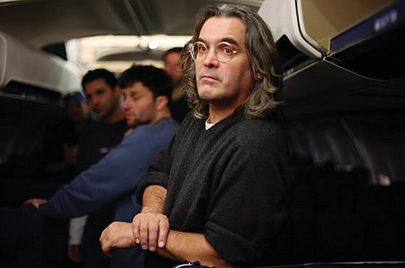 Writer/director/producer Paul Greengrass on the set of "United 93."