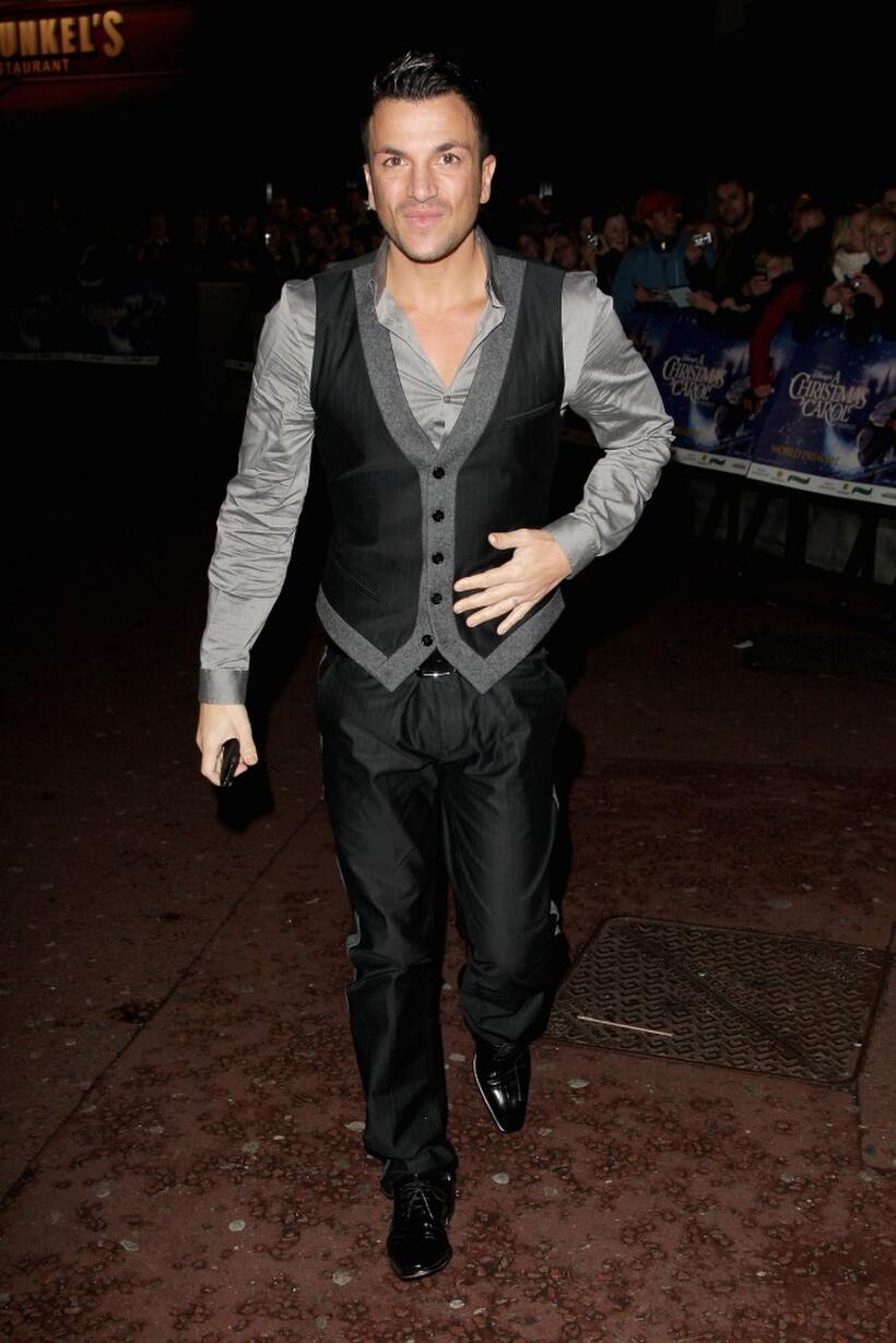 Peter Andre at the London premiere of "Disney's A Christmas Carol."