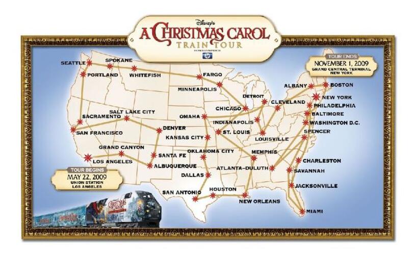 Poster Art for "Disney's A Christmas Carol."