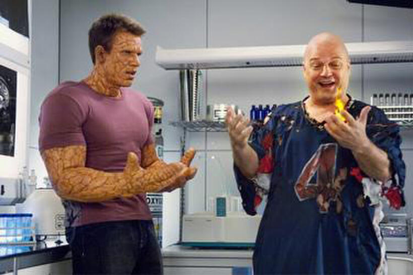 Chris Evans and Michael Chiklis in "Fantastic Four: Rise of the Silver Surfer."
