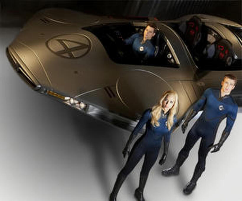 Chris Evans, Jessica Alba and Ioan Gruffudd in "Fantastic Four: Rise of the Silver Surfer."