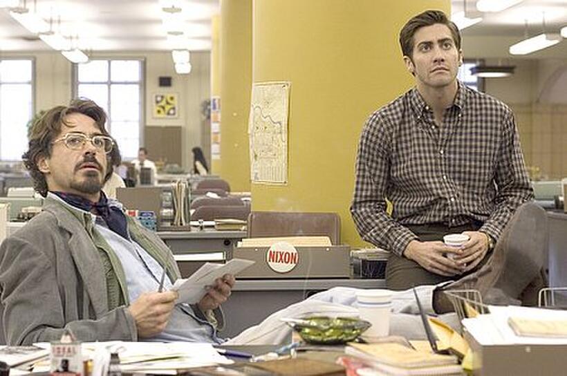 Robert Downey Jr.and Jake Gyllenhaal in "Zodiac."