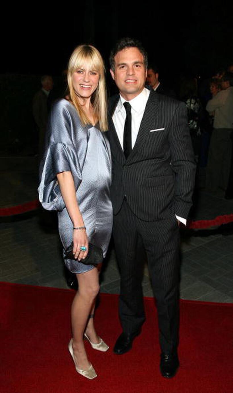 Actor Mark Ruffalo and Sunrise Coigney at the L.A. premiere of "Zodiac."
