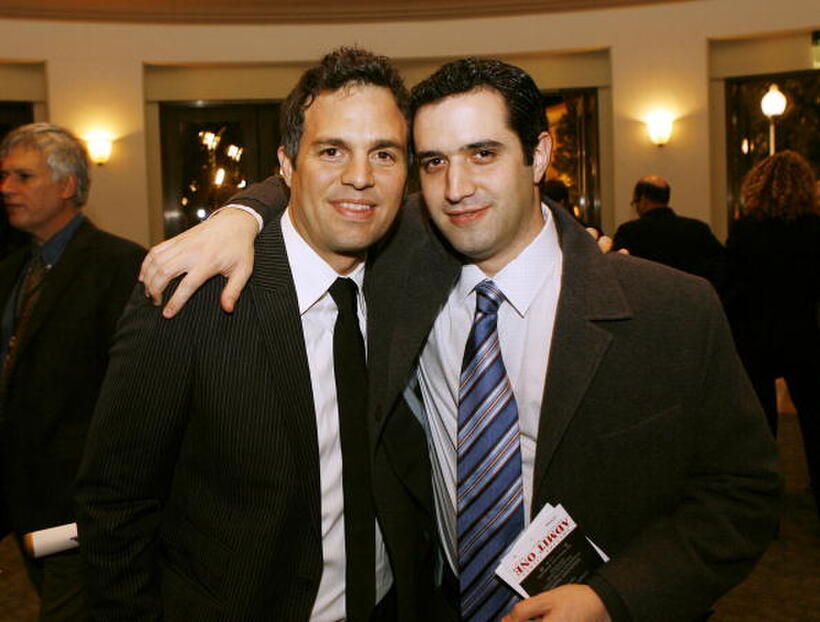 Actor Mark Ruffalo and producer Bradley J. Fischer at the L.A. premiere of "Zodiac."