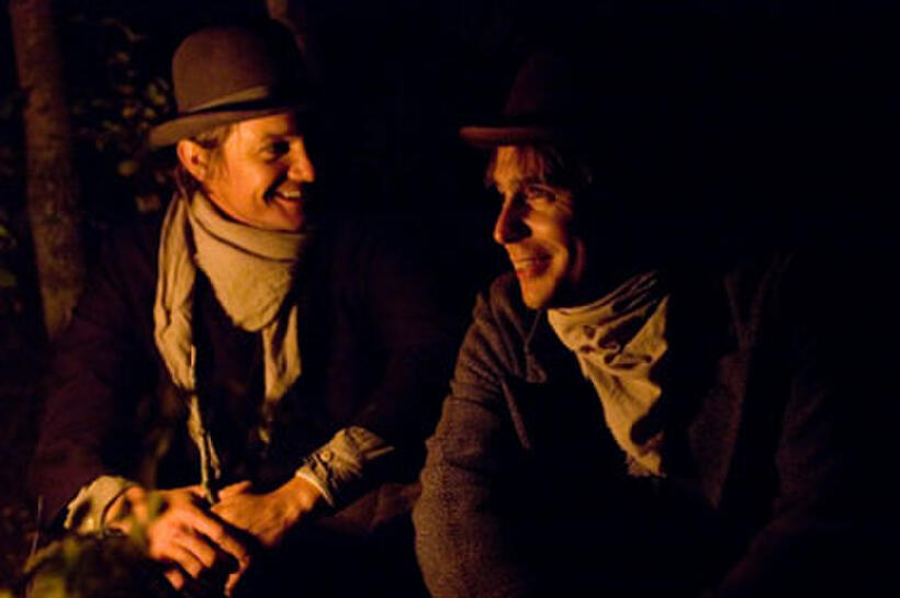 Jeremy Renner and Sam Rockwell in "The Assassination of Jesse James by the Coward Robert Ford."