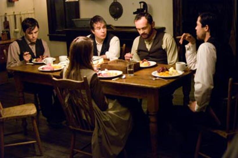 Casey Affleck, Sam Rockwell, Pat Healy and Brad Pitt in "The Assassination of Jesse James by the Coward Robert Ford."