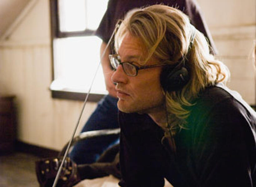 Director Andrew Dominik on the set of "The Assassination of Jesse James by the Coward Robert Ford."