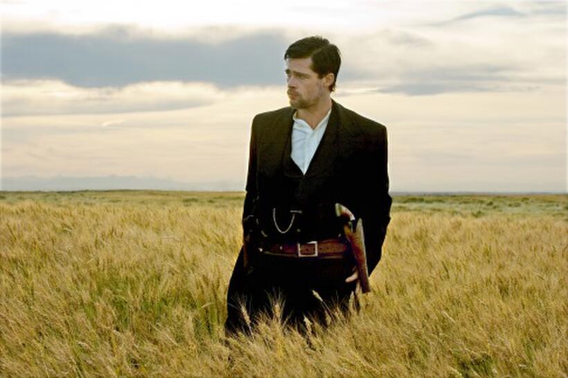 Brad Pitt in "The Assassination of Jesse James by the Coward Robert Ford."   