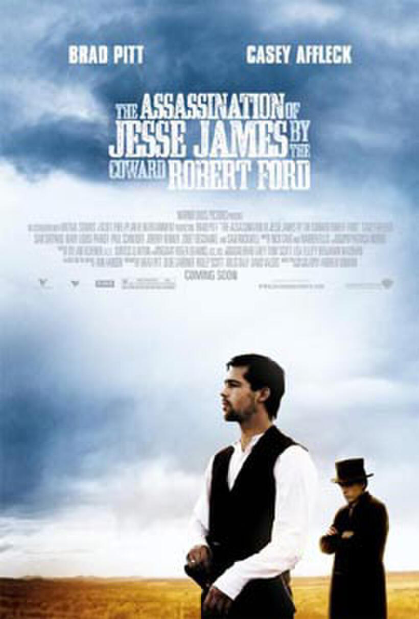 "The Assassination of Jesse James by the Coward Robert Ford" poster art.  