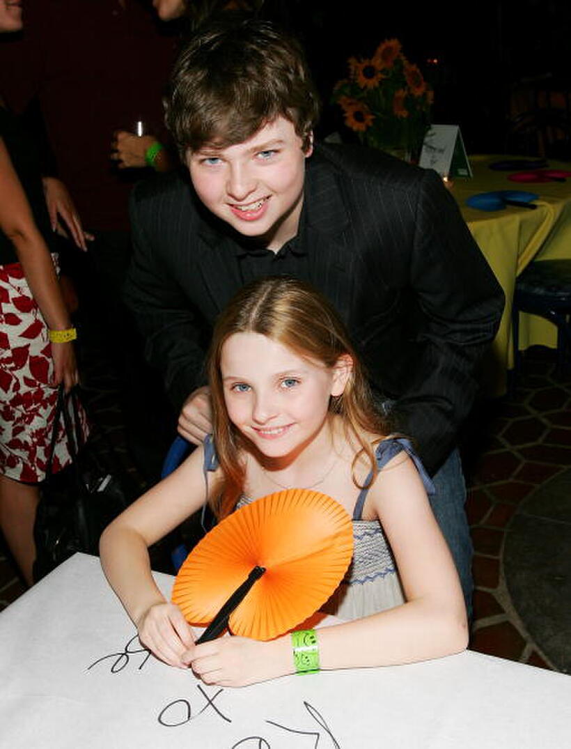 Spencer and Abigail Breslin at the after party of the "Little Miss Sunshine" premiere in N.Y.