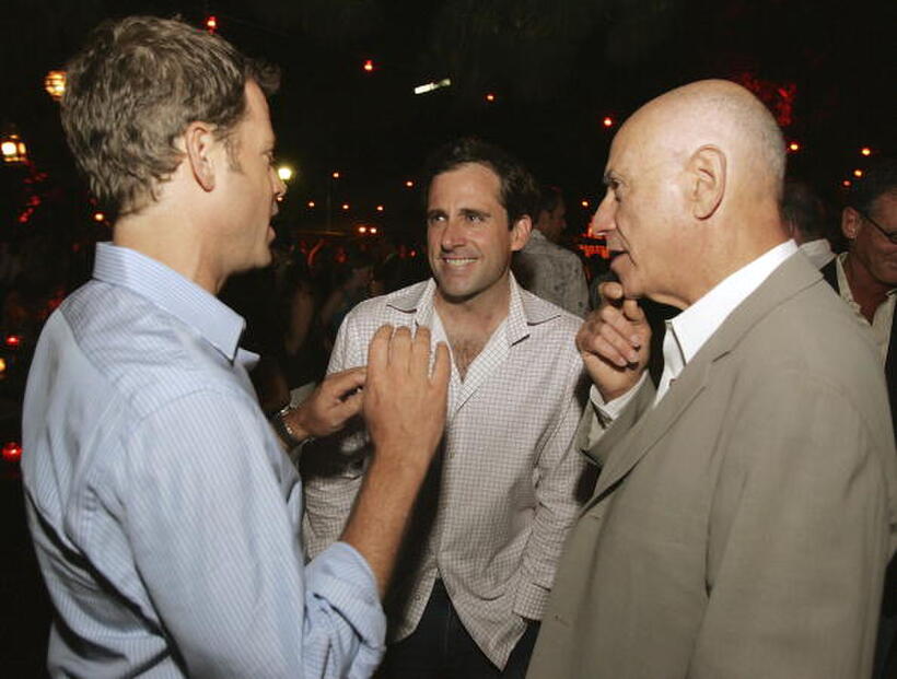 Greg Kinnear, Steve Carell and Alan Arkin at the after party of the "Little Miss Sunshine" premiere in California.