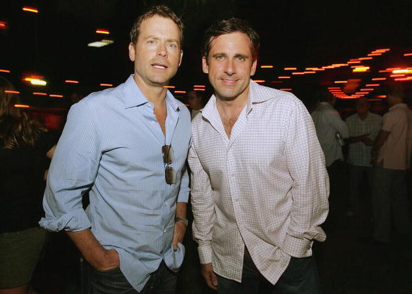 Greg Kinnear and Steve Carell at the after party of the "Little Miss Sunshine" premiere in California.