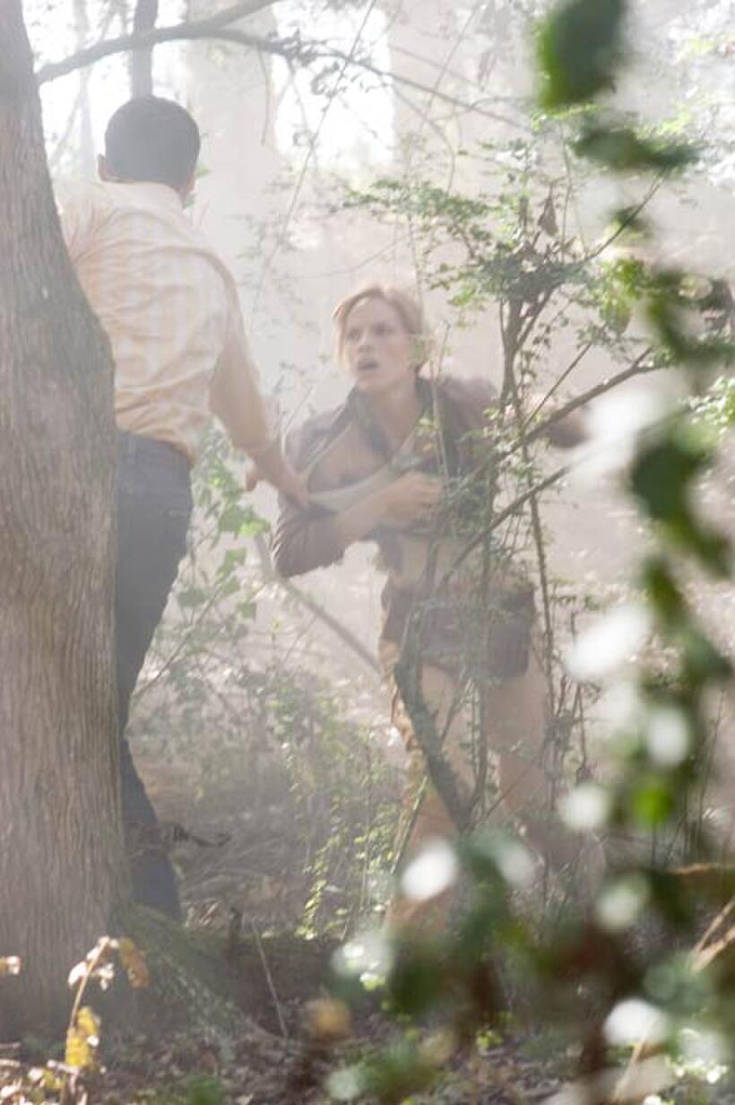 David Morrissey as Doug and Hilary Swank as Katherine in "The Reaping."