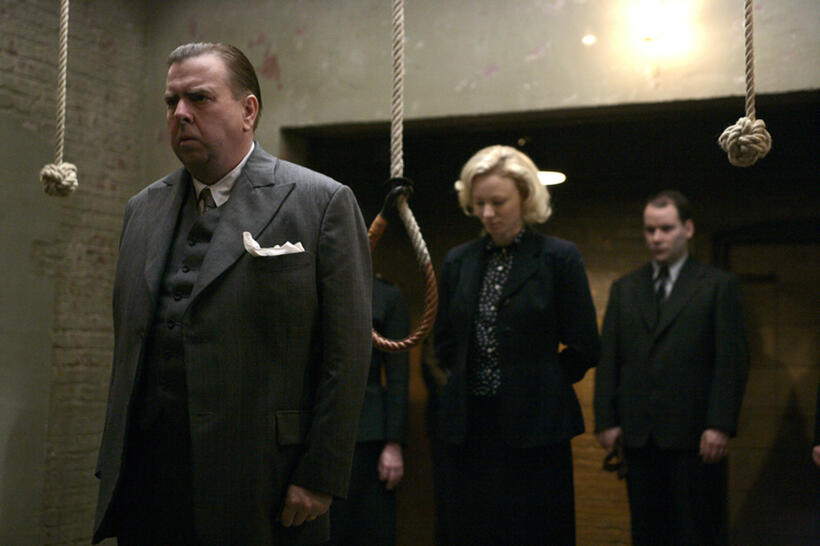 Timothy Spall and Mary Stockley and in "Pierrepoint: The Last Hangman."