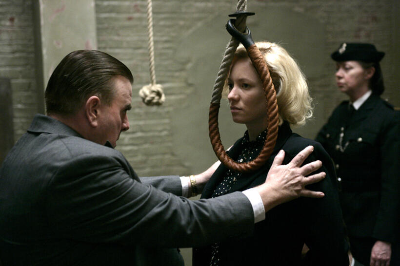 Timothy Spall and Mary Stockley and in "Pierrepoint: The Last Hangman."