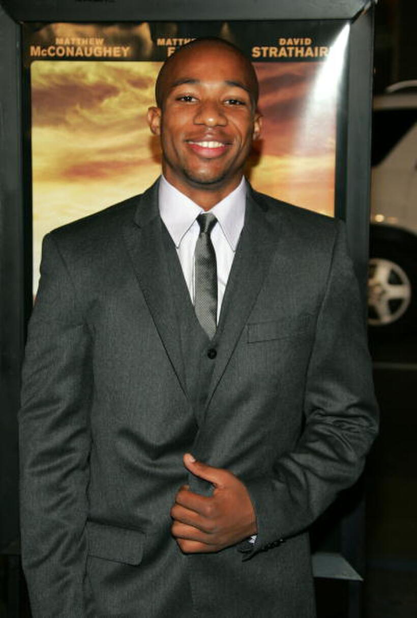 Actor Arlen Escarpeta at the Hollywood premiere of "We Are Marshall."