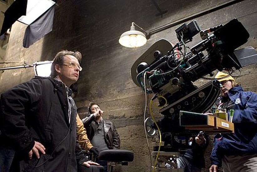 Bill Condon on the set of "Dreamgirls."