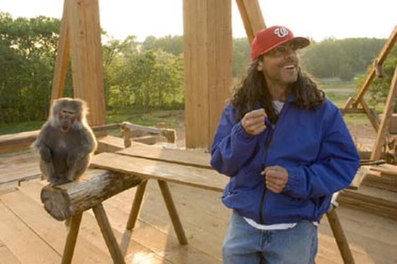 Director Tom Shadyac on the set of "Evan Almighty."