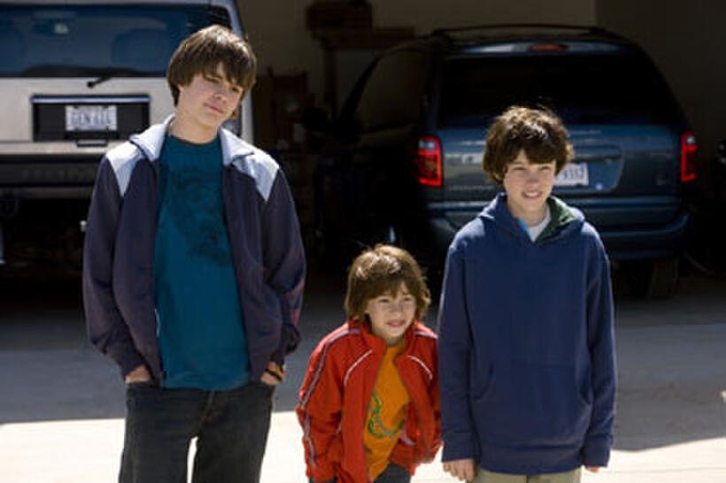 Johnny Simmons, Jimmy Bennett and Graham Phillips in "Evan Almighty."