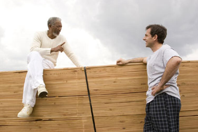 Morgan Freeman and Steve Carell in "Evan Almighty."