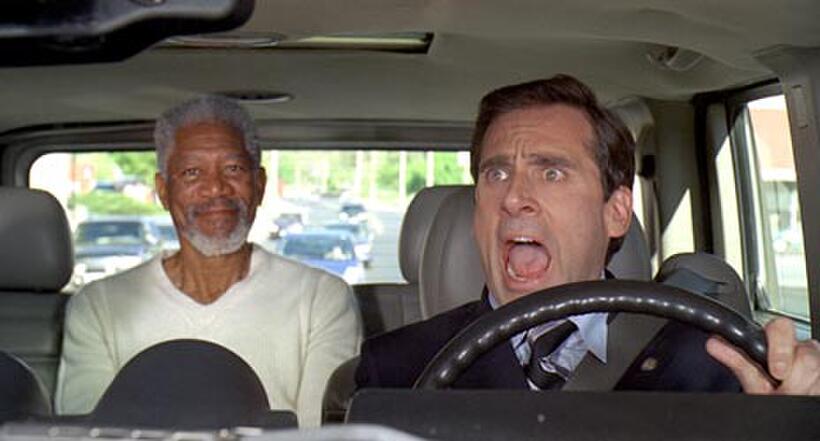 Morgan Freeman and Steve Carell in "Evan Almighty."