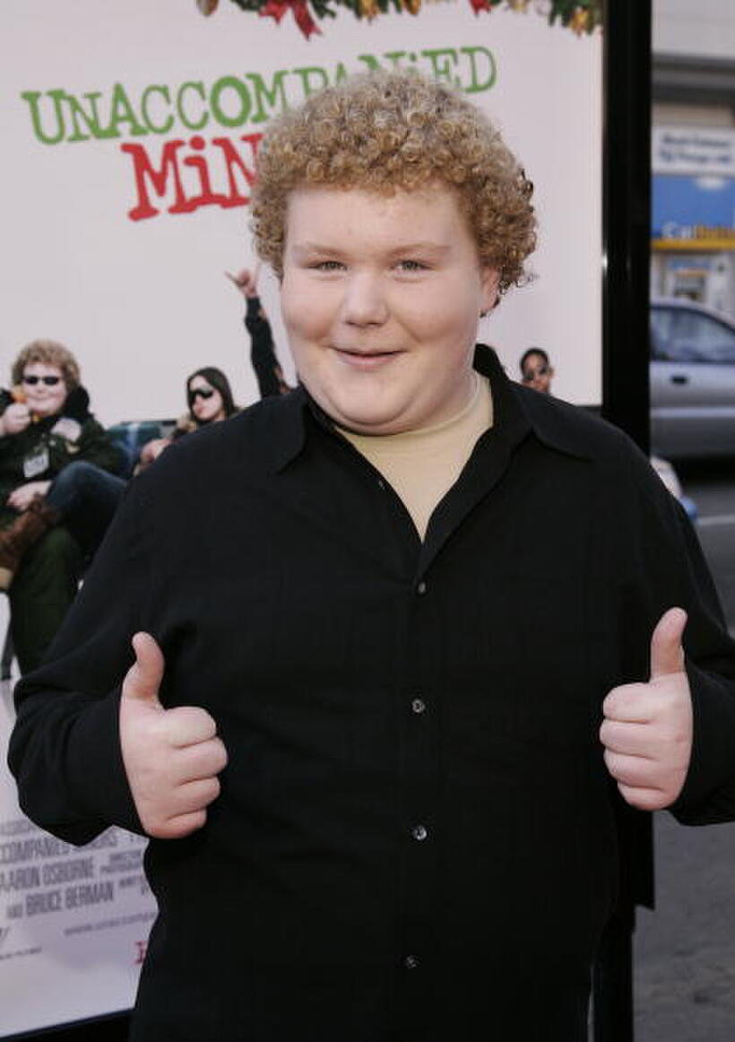 Actor Brett Kelly at the Hollywood premiere of "Unaccompanied Minors."