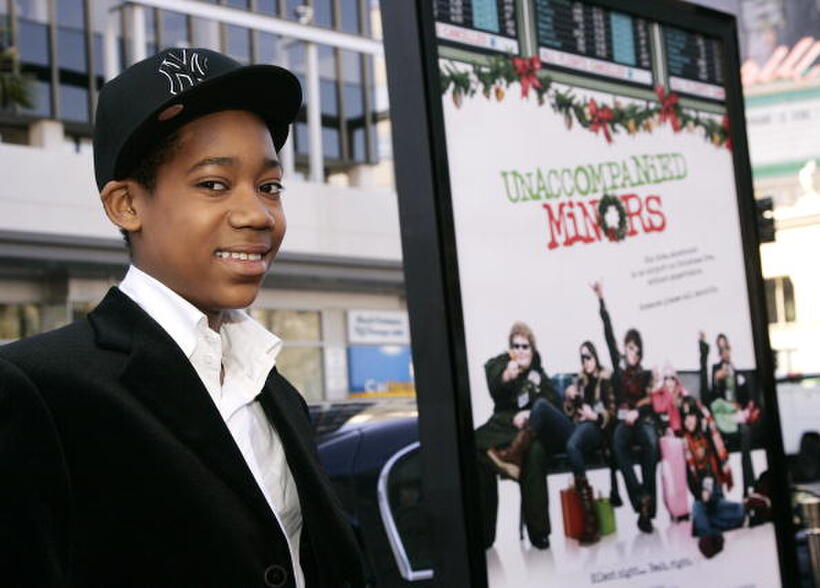 Actor Tyler James Williams at the Hollywood premiere of "Unaccompanied Minors."