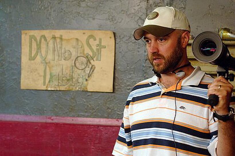 Director Criag Brewer on the set of "Black Snake Moan."
