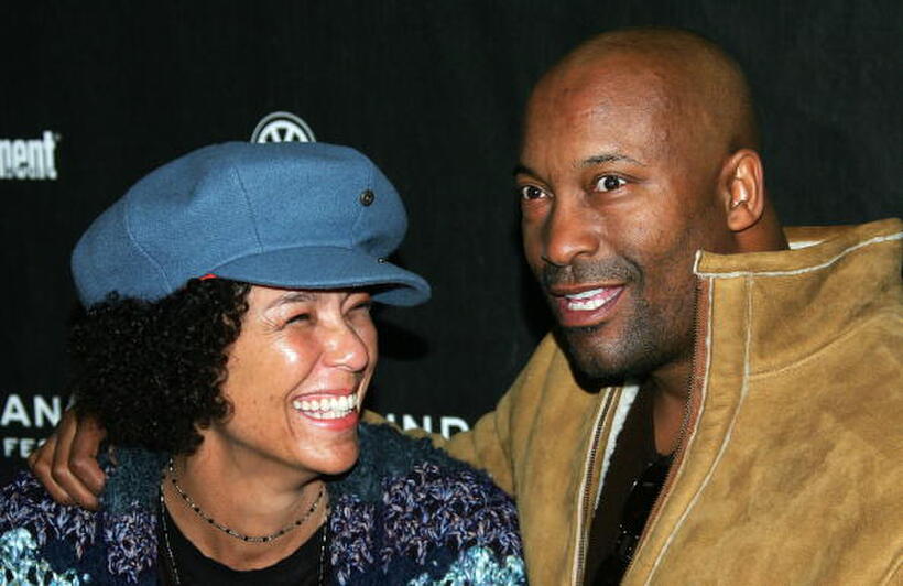 John Singleton and Stephanie Allain at the Sundance Film Festival premiere of "Black Snake Moan." 