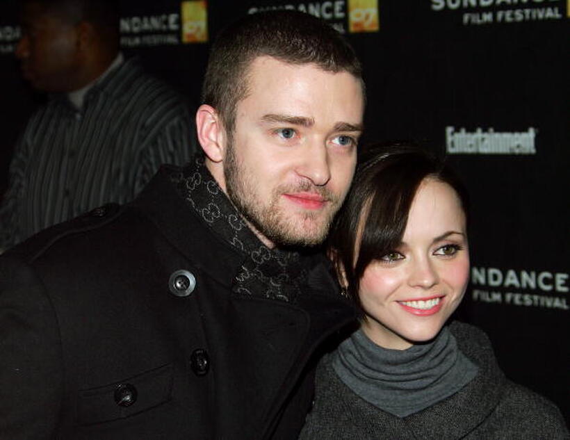 Christina Ricci and Justin Timberlake at the Sundance Film Festival premiere of "Black Snake Moan."  