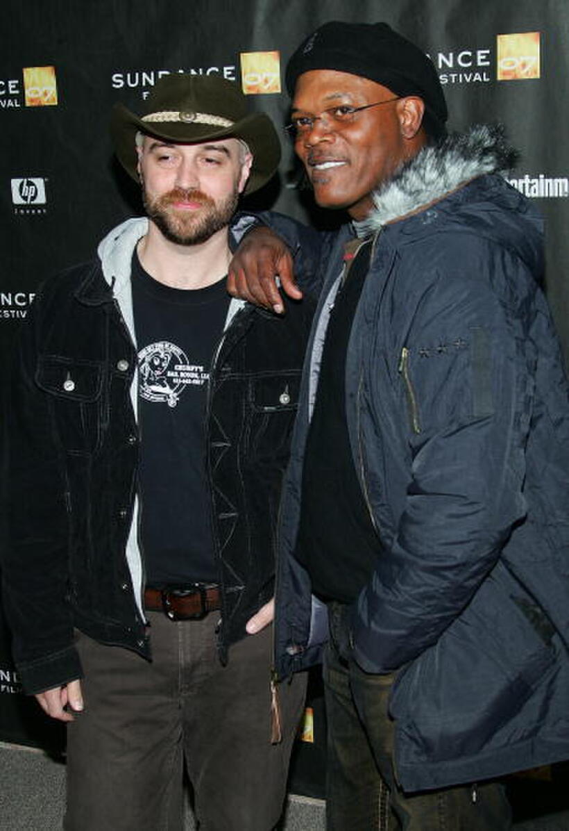 Craig Brewer and Samuel L. Jackson at the Sundance Film Festival premiere of "Black Snake Moan."  