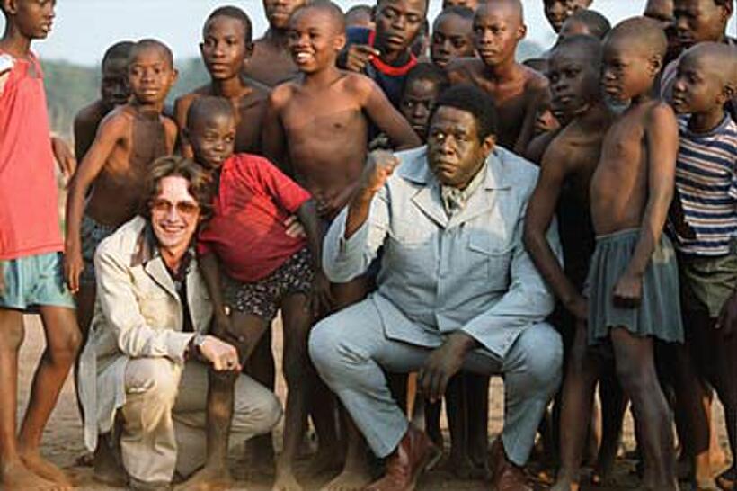 James McAvoy and Forest Whitaker in "The Last King of Scotland."