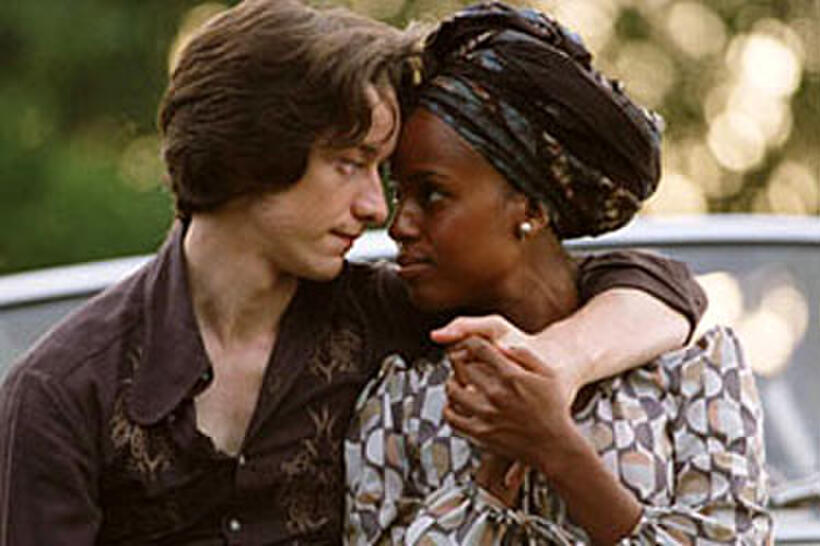 James McAvoy and Kerry Washington in "The Last King of Scotland."