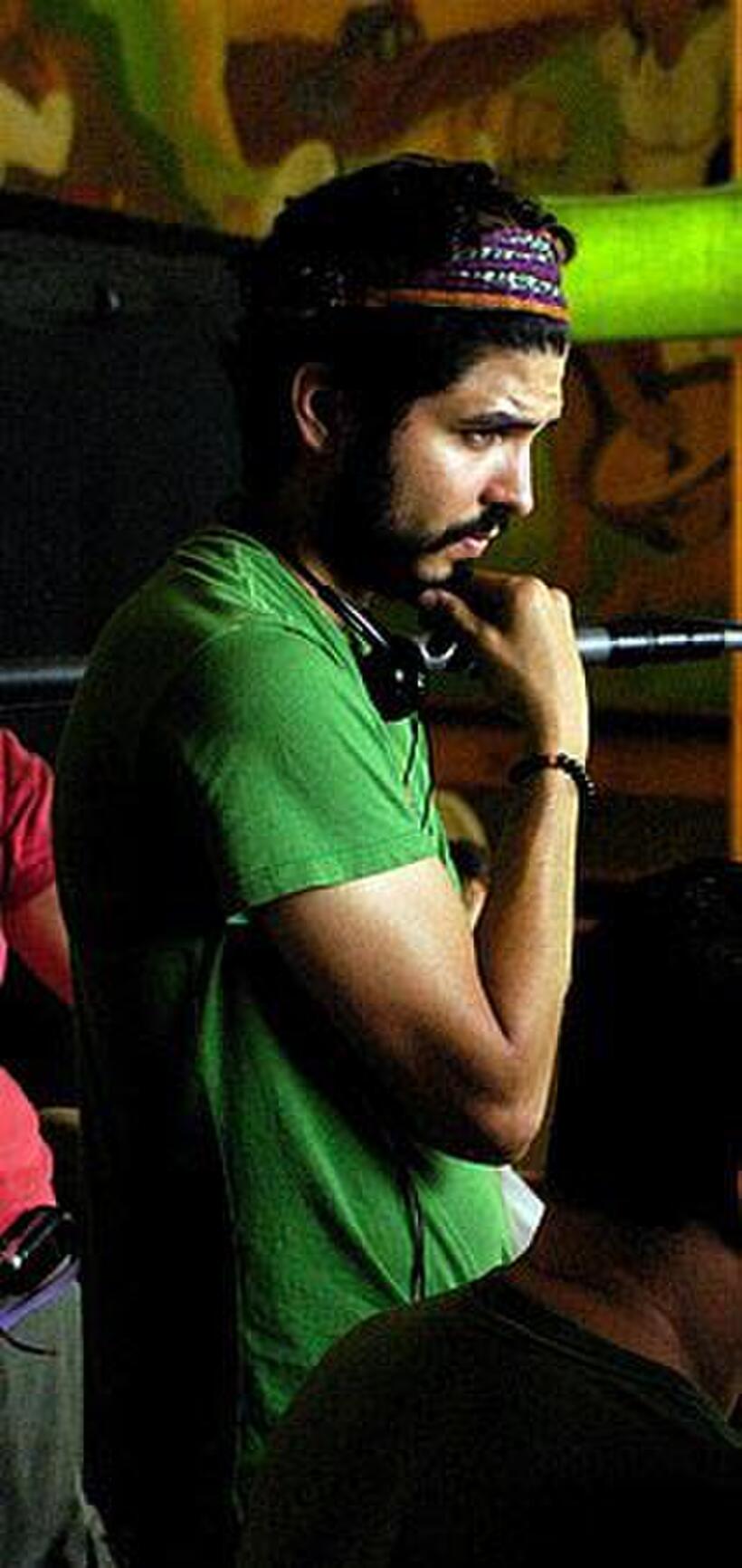 Director Alejandro Gomez Monteverde on the set of "Bella."