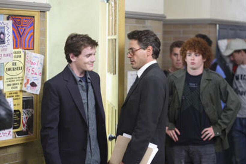 Anton Yelchin and Robert Downey Jr. in "Charlie Bartlett."