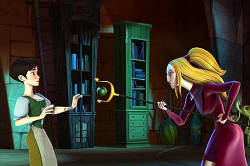 Ella (voiced by Sarah Michelle Gellar) and Frieda (voiced by Sigourney Weaver) in "Happily N'Ever After."