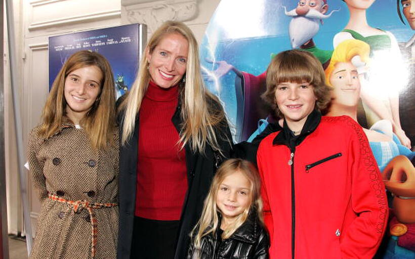 Actress Jane Sibbett and family at the L.A. premiere of "Happily N'Ever After."