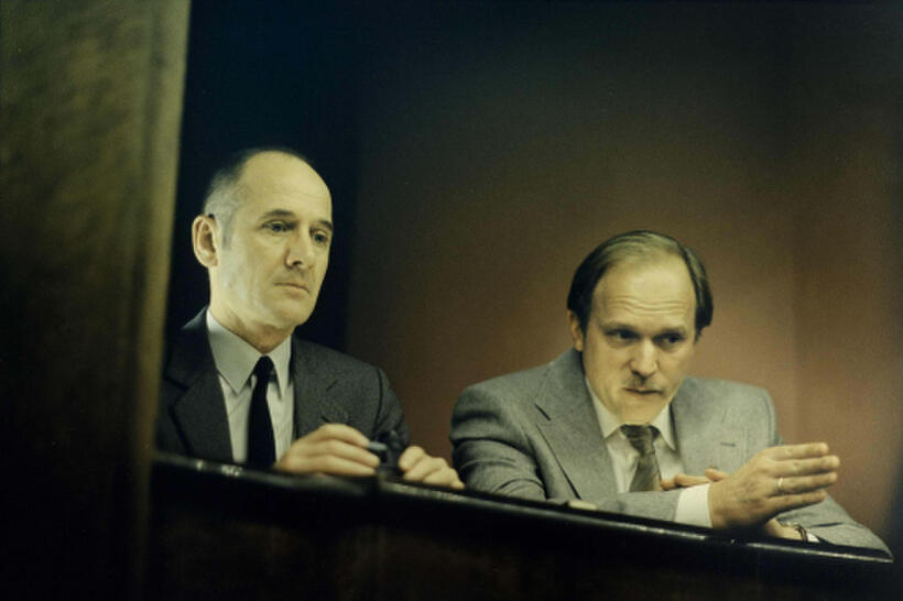 Ulrich Mühe and Ulrich Tukur in "The Lives of Others."
