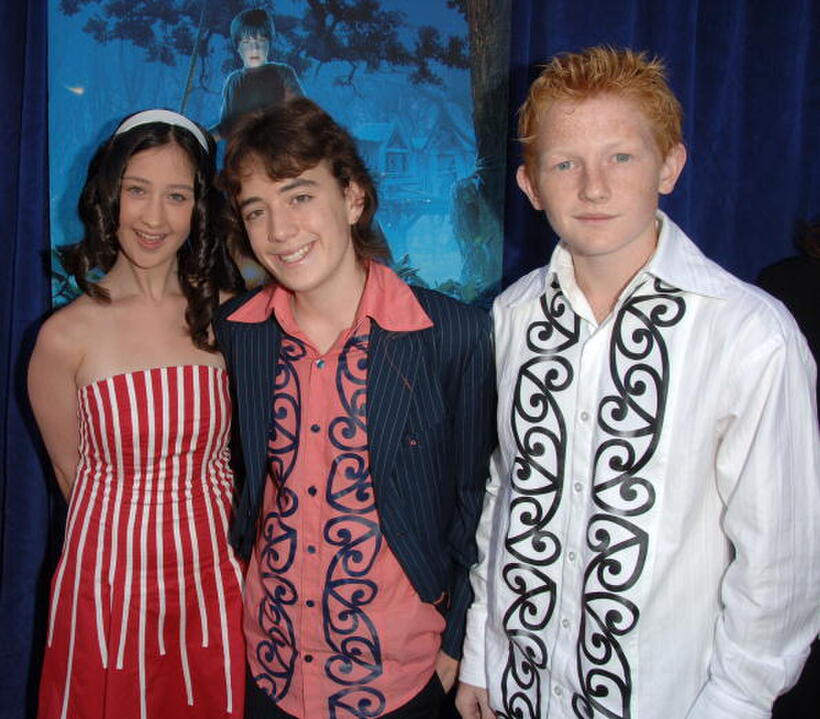 Actors Isabelle Rose Kircher, Cameron Wakefield and Elliot Lawless at the Hollywood premiere of "Bridge to Terabithia."