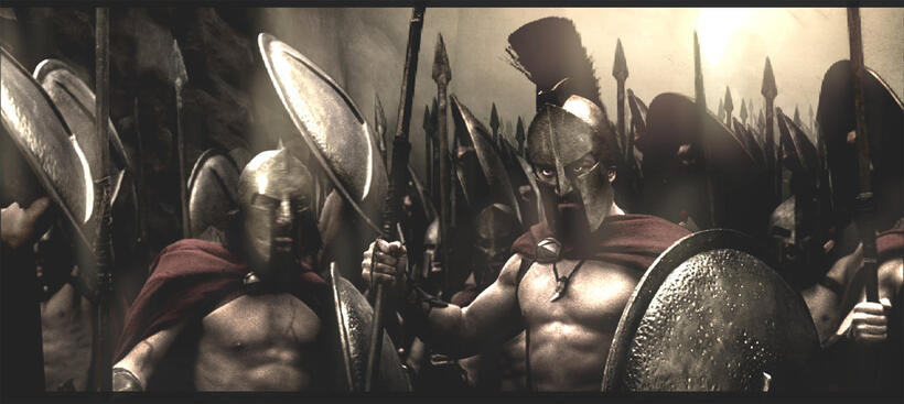 Gerard Butler in "300."