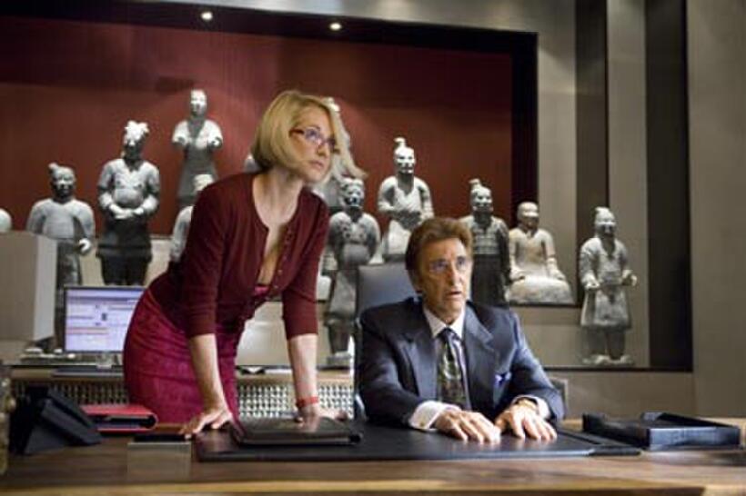 Ellen Barkin and Al Pacino in "Ocean's Thirteen."