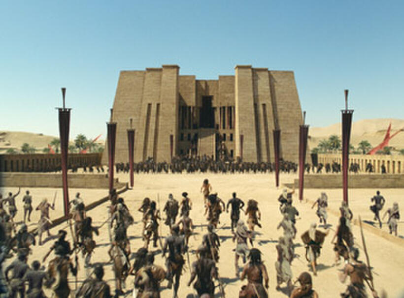 A scene from "10,000 B.C."