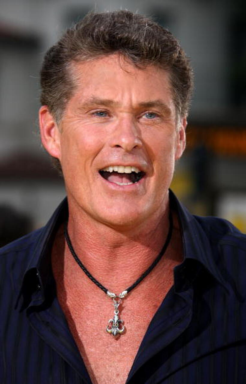 David Hasselhoff at the L.A. premiere of "The Simpsons Movie."