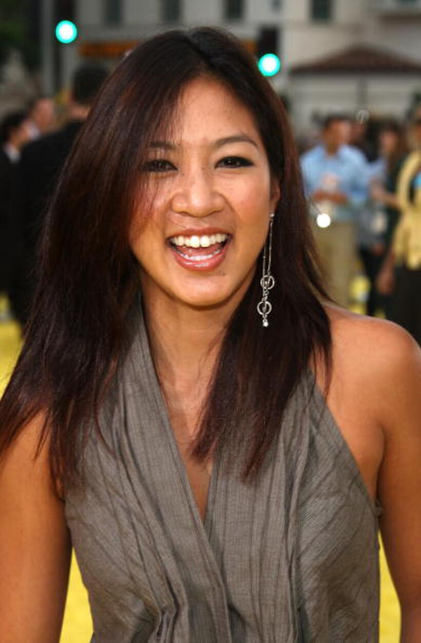Michelle Kwan at the L.A. premiere of "The Simpsons Movie."