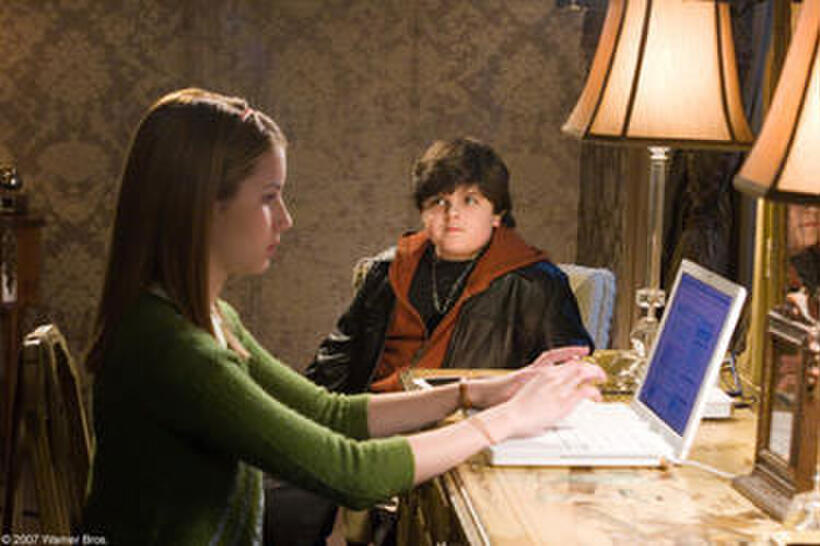Emma Roberts and Josh Flitter in "Nancy Drew."