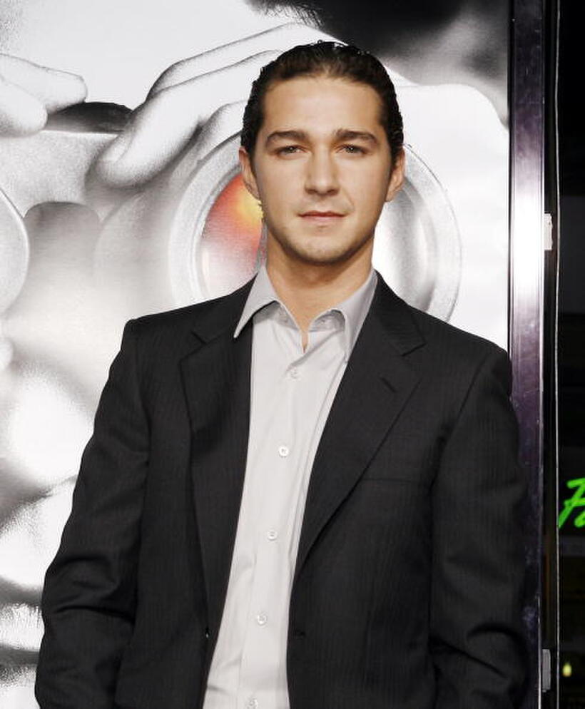 "Disturbia" star Shia LaBeouf at the Hollywood premiere of "Disturbia."