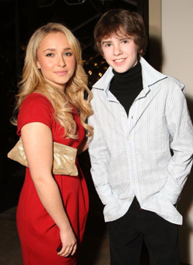 Actors Hayden Panettiere and Freddie Highmore at the L.A. premiere of "The Spiderwick Chronicles."