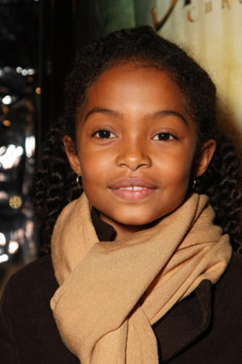 Actress Yara Shahidi at the L.A. premiere of "The Spiderwick Chronicles."