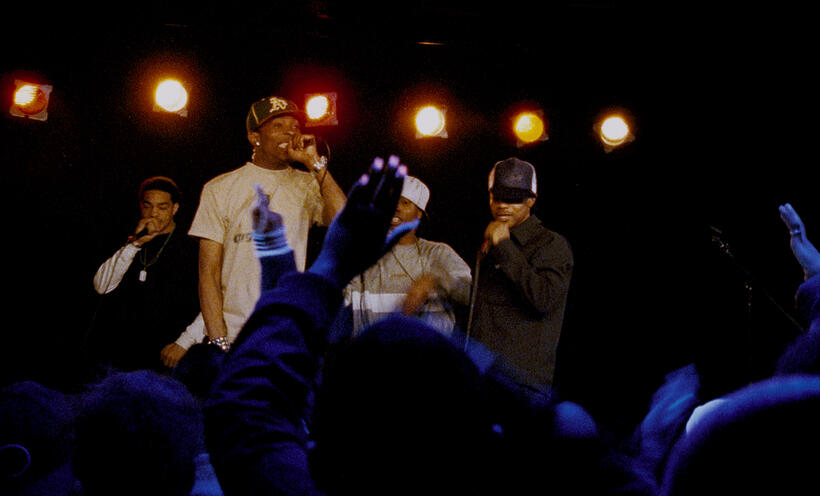 A scene from the film "The Hip Hop Project."