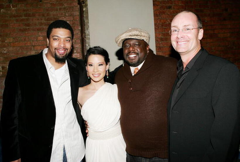 Lucy Liu and Cedric The Entertainer at the "Code Name: The Cleaner" premiere after party in New York.